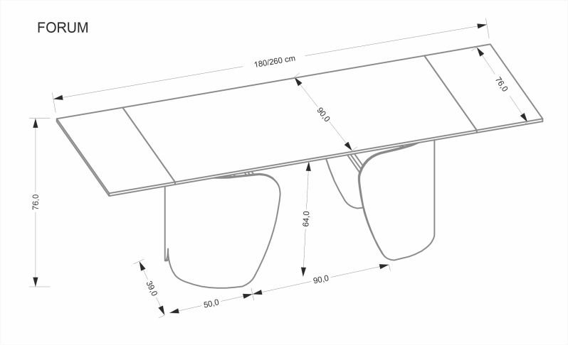 Jídelní stůl FORUM