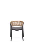 Jídelní židle K582 černá/přírodní