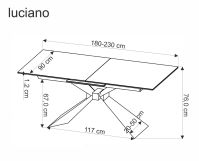 Jídelní stůl LUCIANO bílý