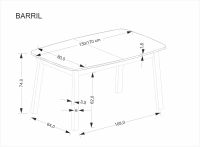 Jídelní stůl BARRIL