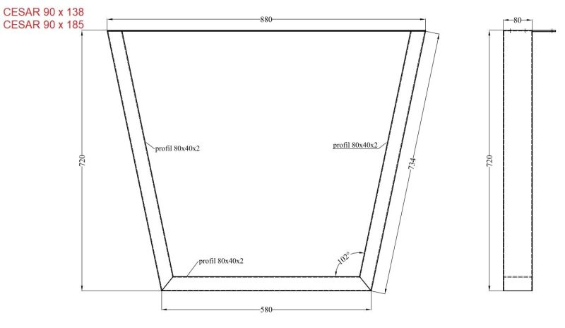 Jídelní stůl CESAR ARTISAN