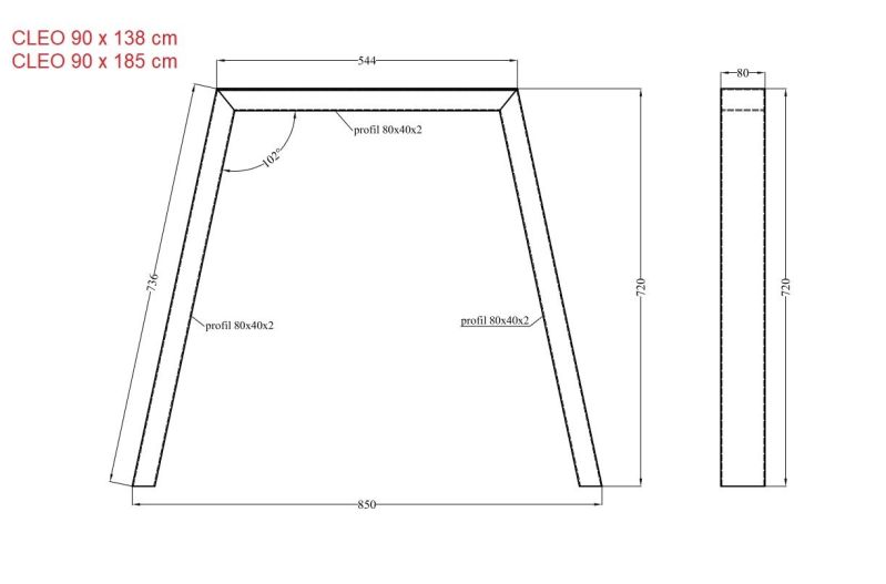 Jídelní stůl CLEO ARTISAN