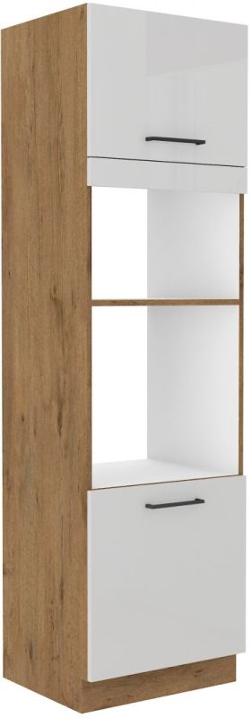 Vysoká skříň na vestavnou troubu a mikrovlnku VIGGO BÍLÁ 60 DPM-210 2F