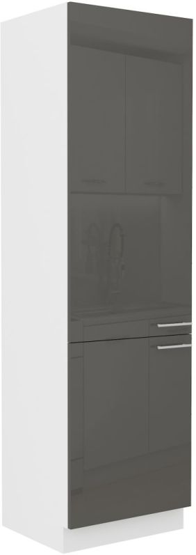 Skříň na vestavnou lednici LARA GREY 60 LO-210 2F