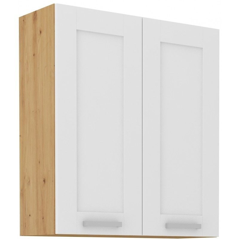 Vysoká horní skříňka LUNNA BÍLÁ / ARTISAN 80 G-90 2F