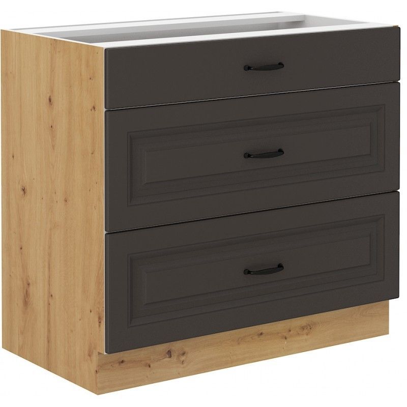 Spodní zásuvková skříňka STILLO GRAPHITE / ARTISAN 80 D 3S BB