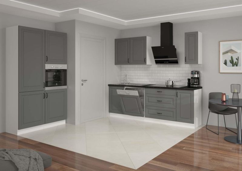 Kuchyňská linka STILLO TMAVĚ ŠEDÁ / BÍLÁ