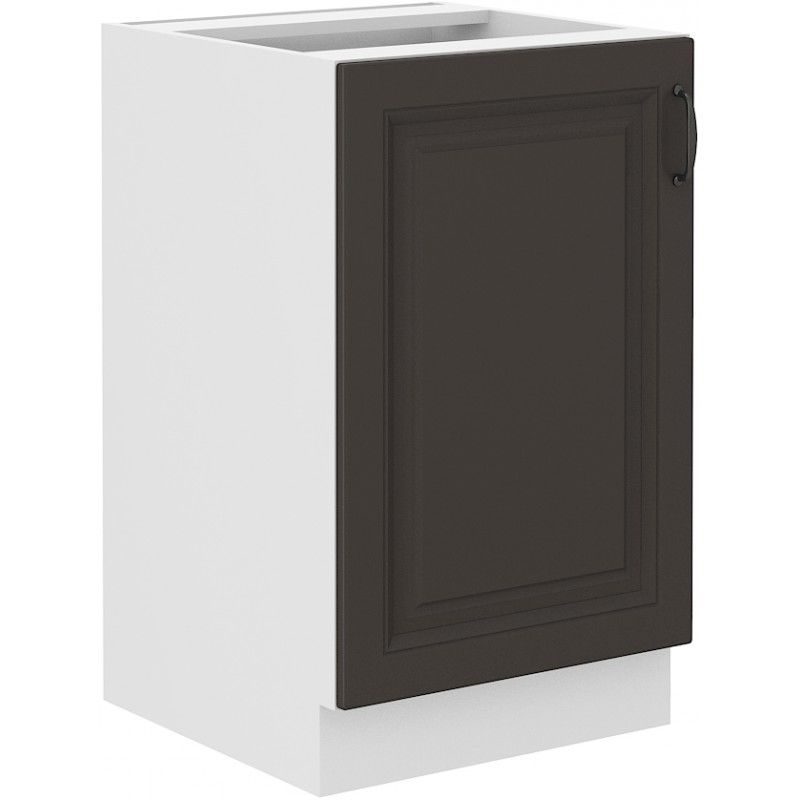 Spodní dřezová skříňka STILLO GRAPHITE / BÍLÁ  50 ZL 1F BB