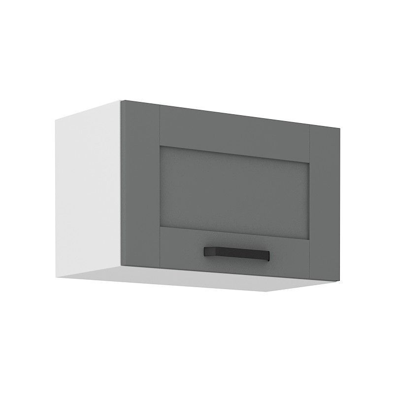 Horní skříňka na digestoř LUNNA TMAVĚ ŠEDÁ / BÍLÁ  60 GU-36 1F