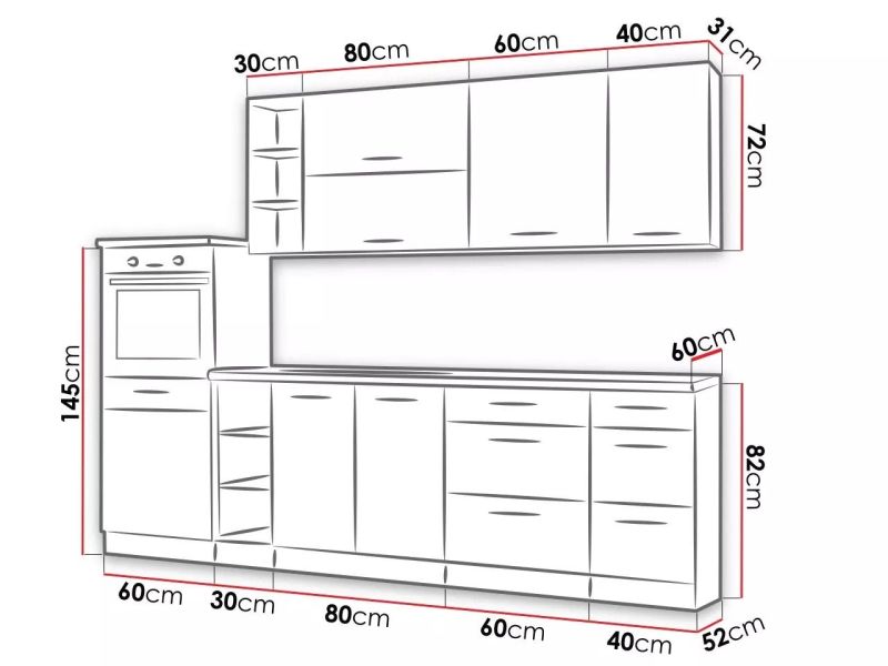 Kuchyňská linka VIGGO BÍLÁ 4