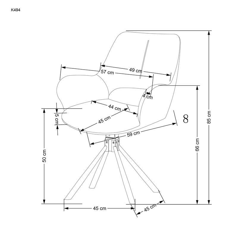 Jídelní židle K494