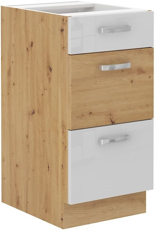 Spodní zásuvková skříňka ARTTISAN BÍLÁ 40 D 3S BB