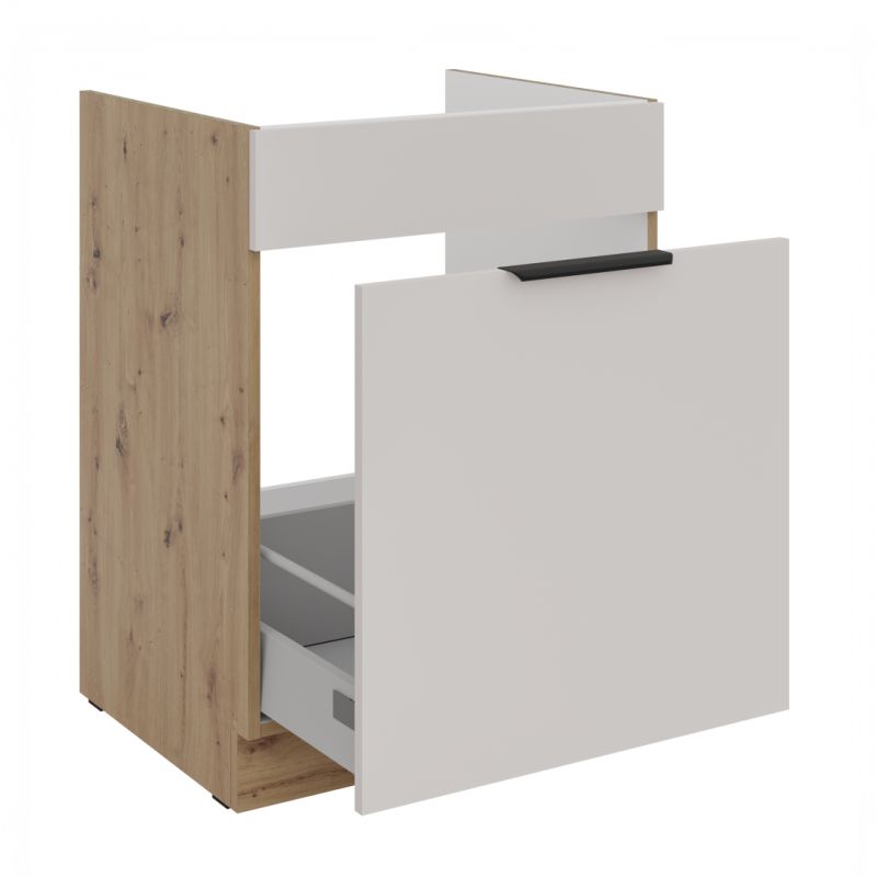 Dřezová skříňka s šuplíkem na koš SOLEA 60 ZL 1S BB