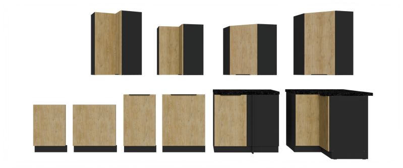 Spodní skříňka CREMONA 50 D 1F 1S BB