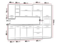 Kuchyňská linka VIGGO BÍLÁ 2