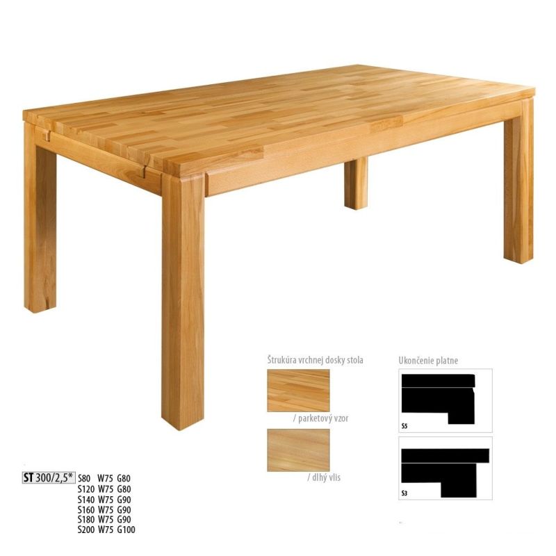 Jídelní stůl ST300 dub