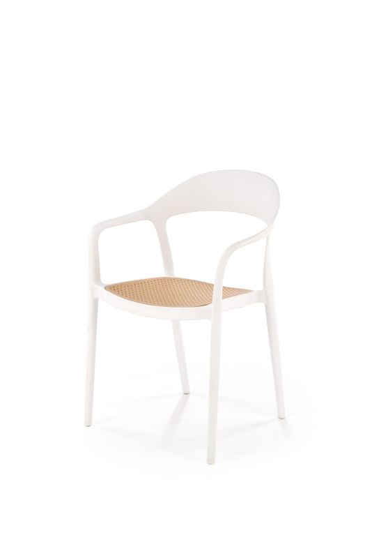 Jídelní židle K530 bílá/přírodní