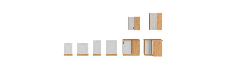 Vysoká horní skříňka STILLO BÍLÁ / ARTISAN 40 G-90 1F